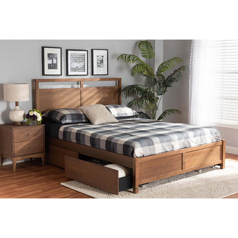Low profile platform storage bed sales